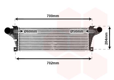 VAN WEZEL Интеркулер 28004021